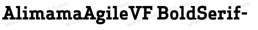 AlimamaAgileVF BoldSerif字体转换